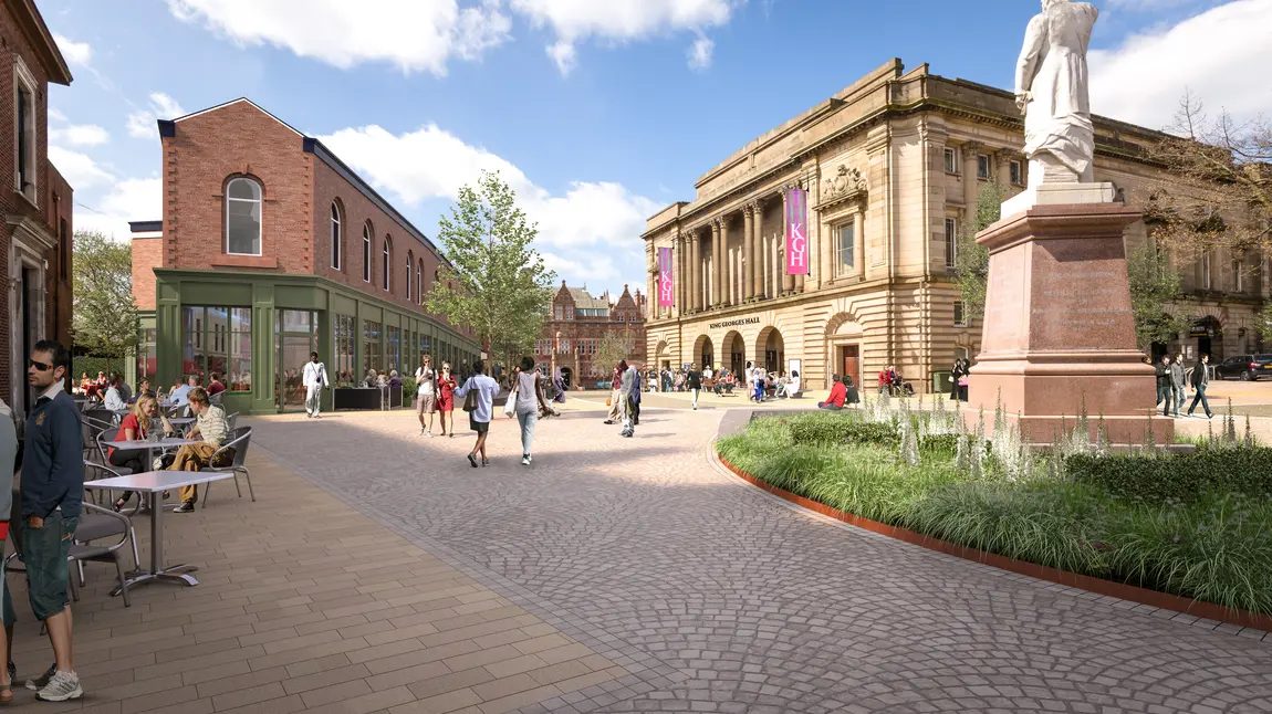 An artist's impression of the Northgate and Blakey Moor townscape heritage scheme