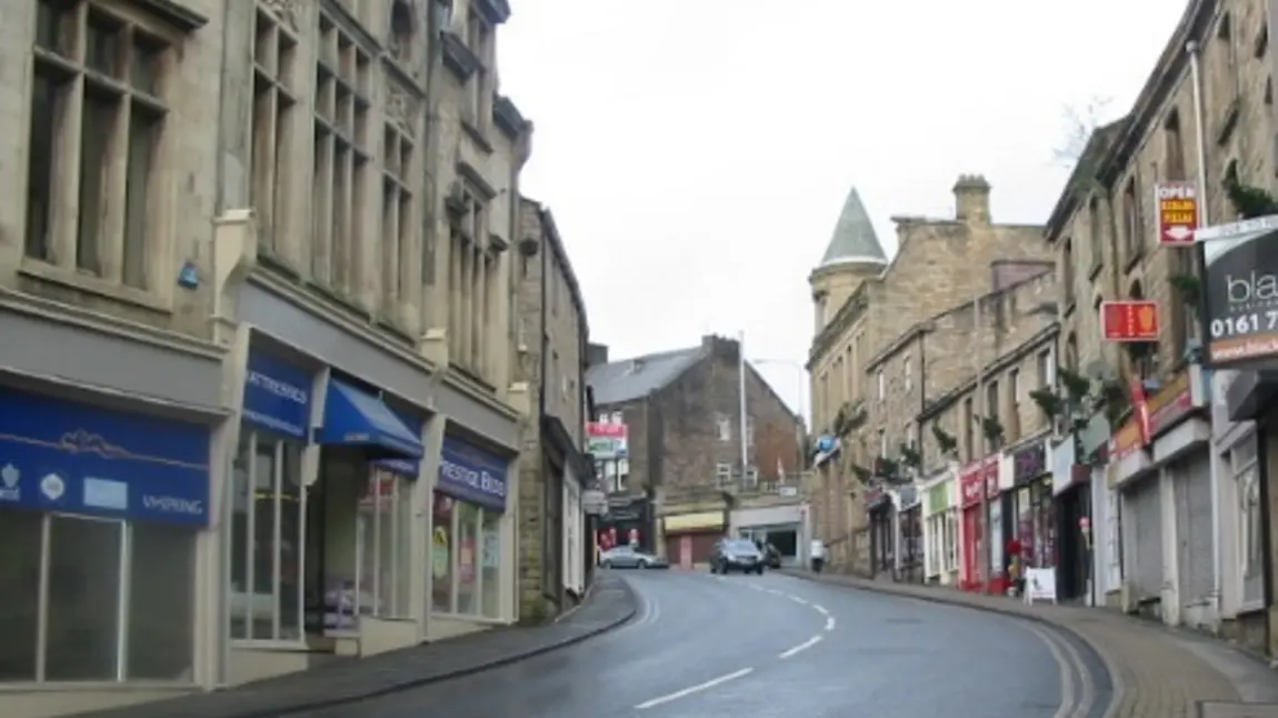 A view of Padiham town centre