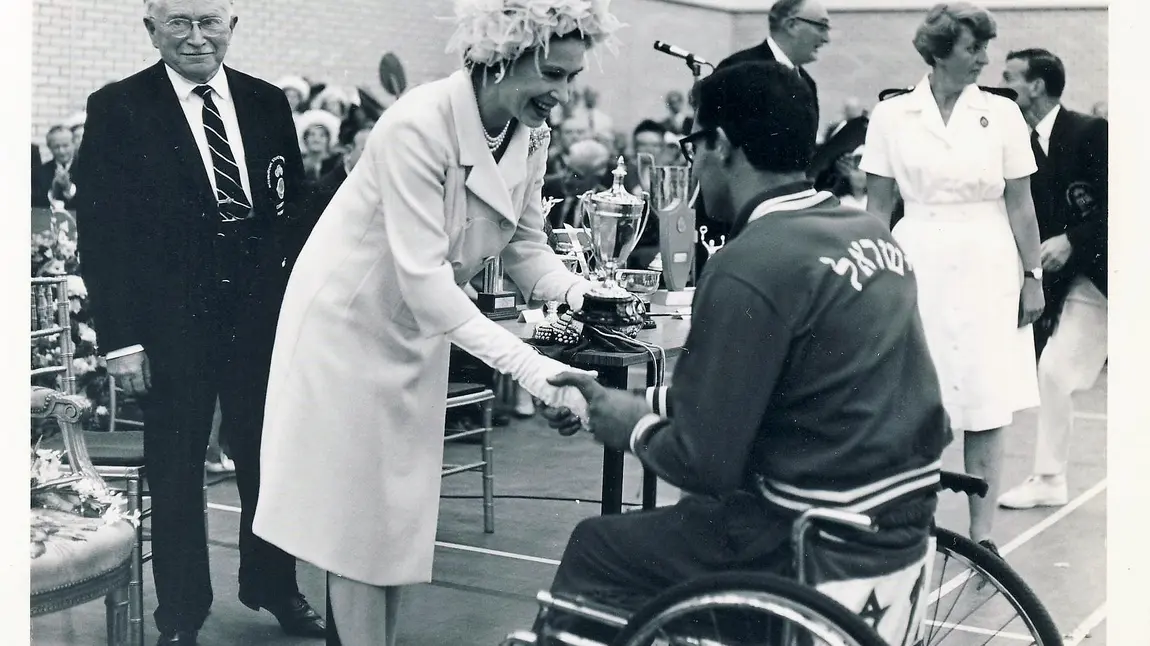 Paralympic heritage to be celebrated with £1m grant thanks to National Lottery players The Queen and Dr Ludwig Guttman at 1969 Stoke Mandeville Games