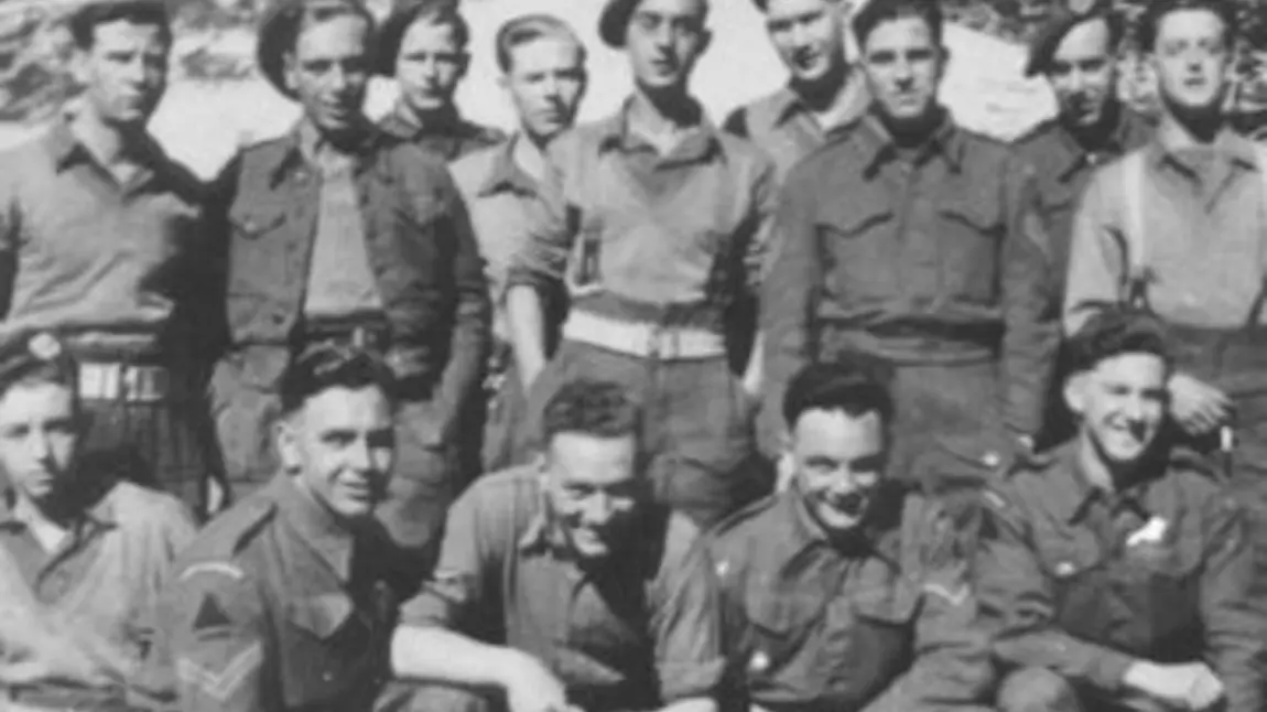 Troops of the South Lancashire Regiment in camp north of Portsmouth before D-Day