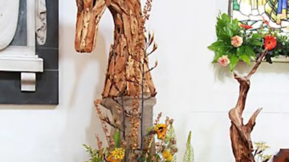 The flower festival reflected aspects of the First World War