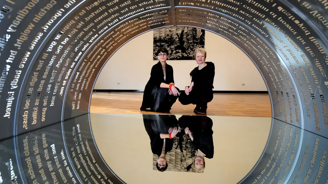 Award set to transform Whitworth Art Gallery Sara Hilton and Maria Balshaw at the Whitworth