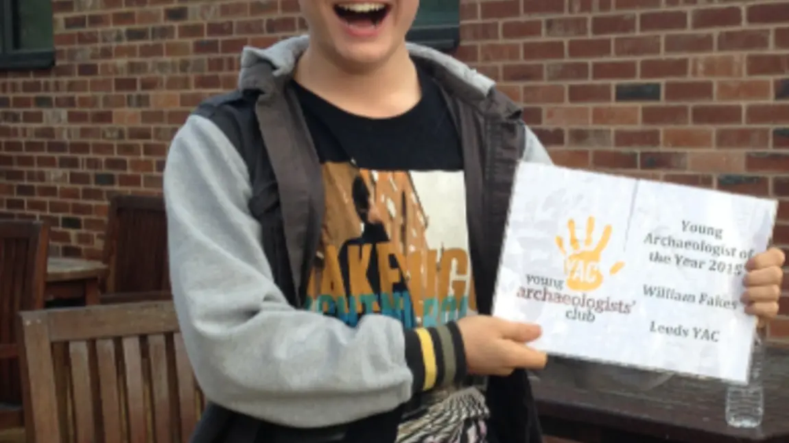 William was presented with his award in January at Middleton Park 