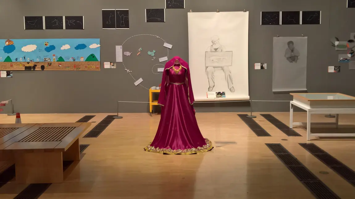 Sanna's dress on display at Birmingham Museum and Art Gallery Sanna's dress on display at Birmingham Museum and Art Gallery