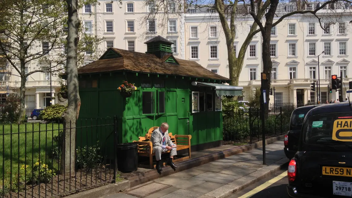 Cabmen’s shelter in St George’s Square, Pimlico
