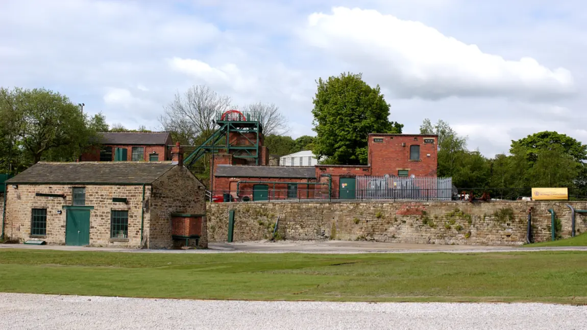 Hope Pit main buildings including pit head and winding house
