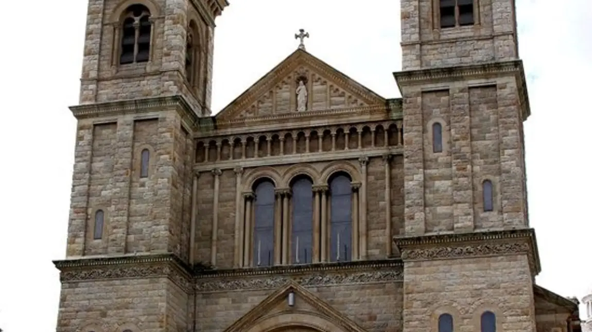 External view of the Holy Cross Church, Ardoyne