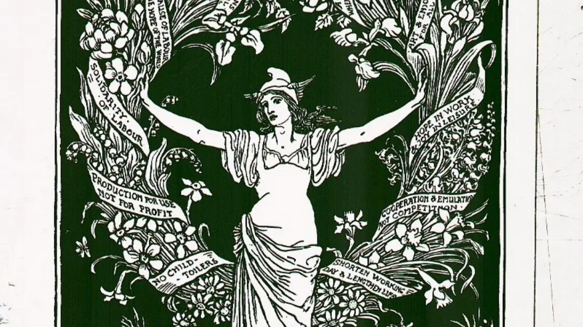 A Garland for May Day: the front cover of an illustrated book conserved by the project