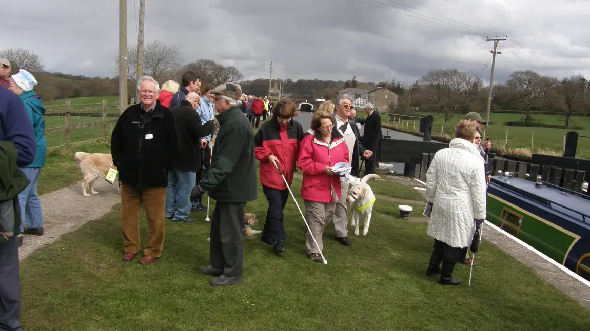 Visitors to the Leeds and Liverpool Canal