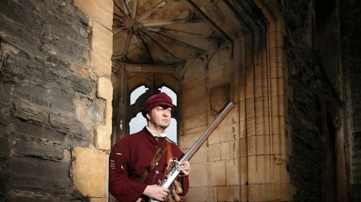 Man in Civil War costume at National Civil War Centre