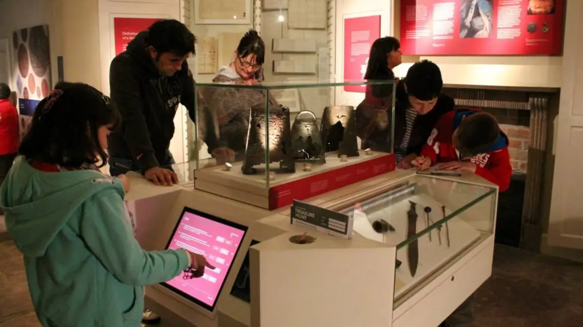 Visitors interact with collections at No 5 Vicar's Hill