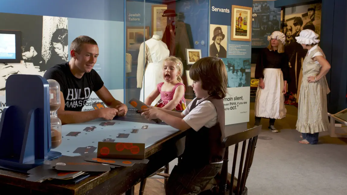Visitors explore the People's History Museum