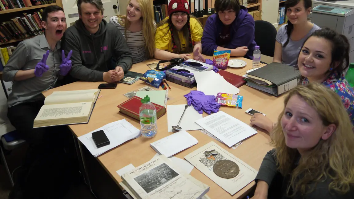 The Eden Court Collective researching stories at the archives
