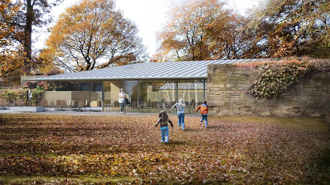 An artist's impression of the proposed Cafe at Saughton Park