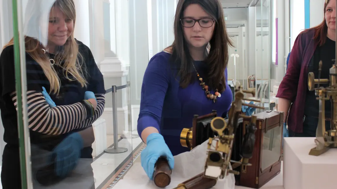 £1.6million to involve more Scottish young people in heritage Young curator Bethany helping with an installation at the National Museums Scotland