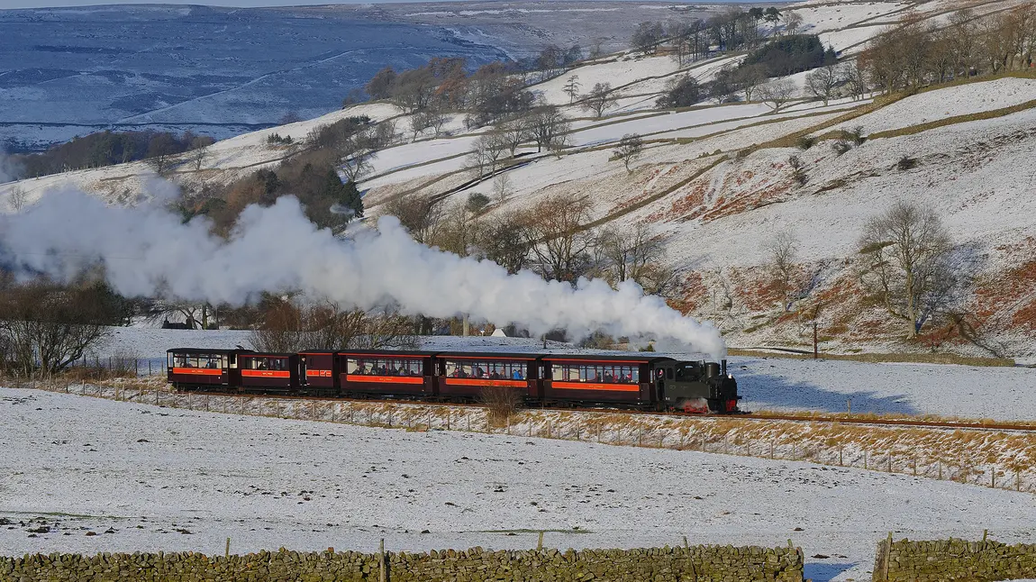 A view of the South Tynedale Railway