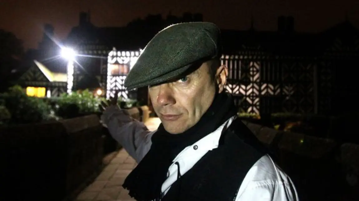 Graeme in Victorian dress, welcoming visitors to the Hall's Circus of Horrors 2016 Graeme in Victorian dress, welcoming visitors to the Hall's Circus of Horrors 2016