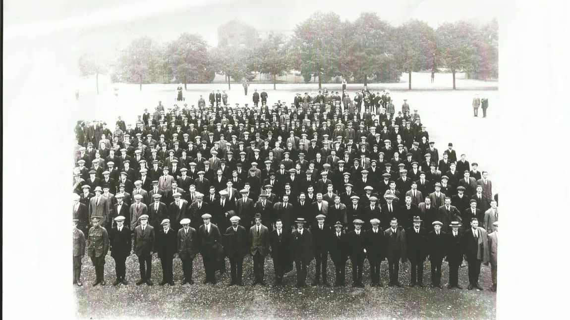 Volunteers for Lord Kitchener's Army in Shrewsbury, September 1914