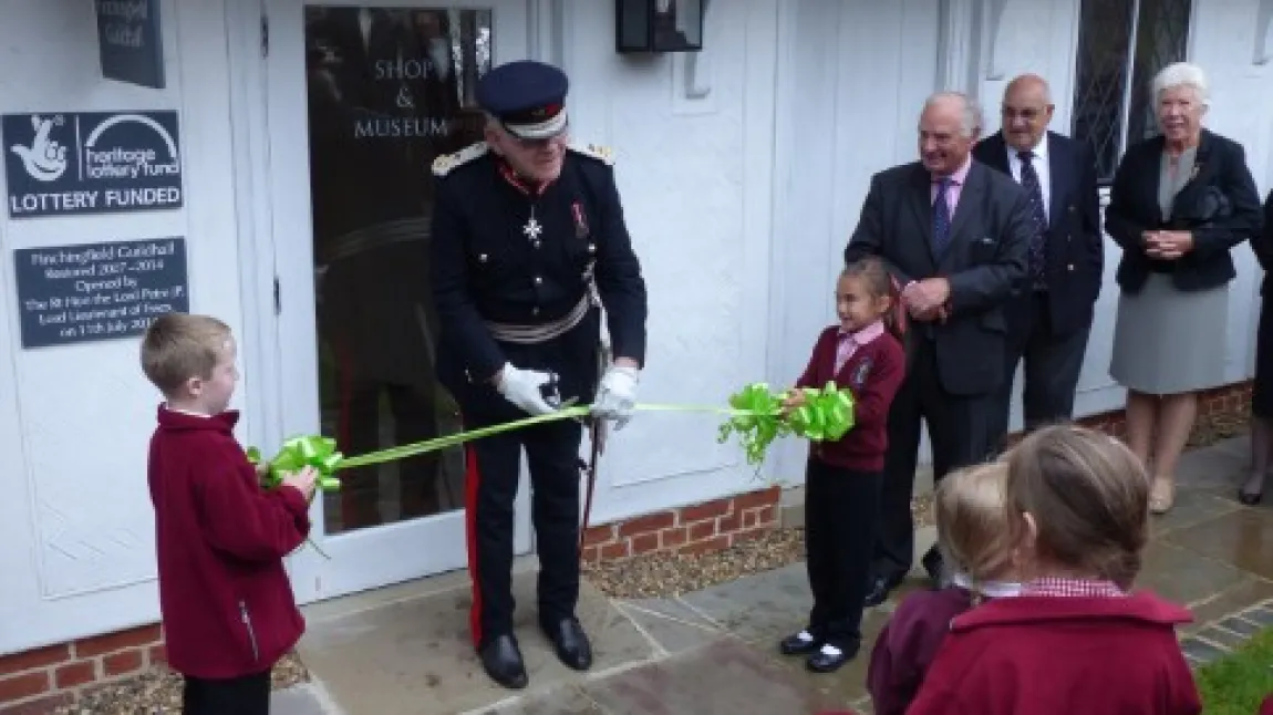 Lord Lieutenant of Essex opening Finchingfield Guidhall