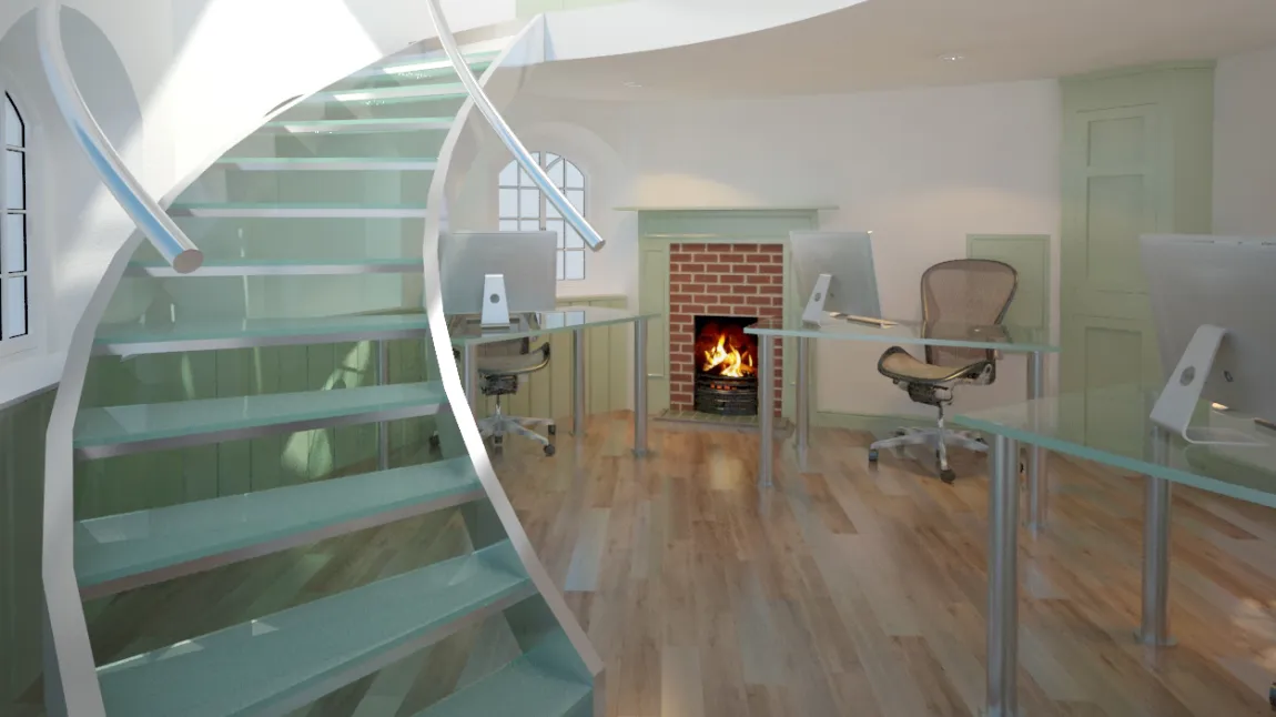 Artist impression of the refurbished interior of the Toll House