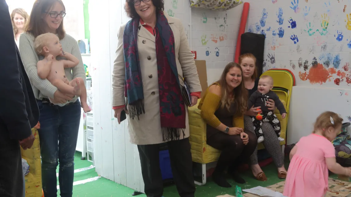 Ros Kerslake visits a baby art class at Haworth Stables and Motor House