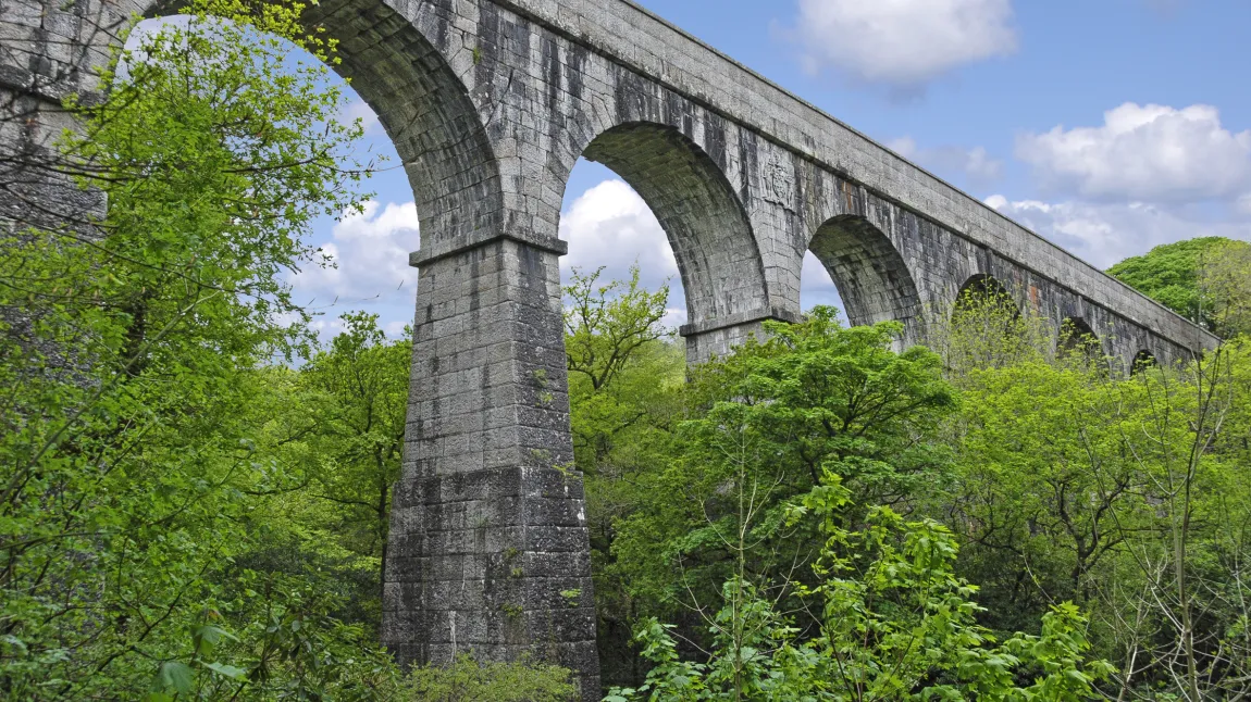 The spectacular Treffry Viaduct