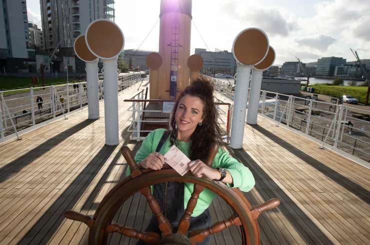 Jamie-Lee - SS Nomadic.jpg Jamie-Lee O’Donnell with National Lottery ticket