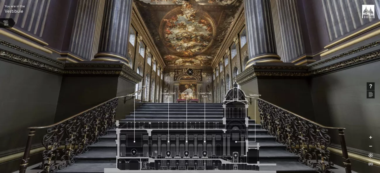 Painted Hall Online Tour.JPG Inside virtual tour