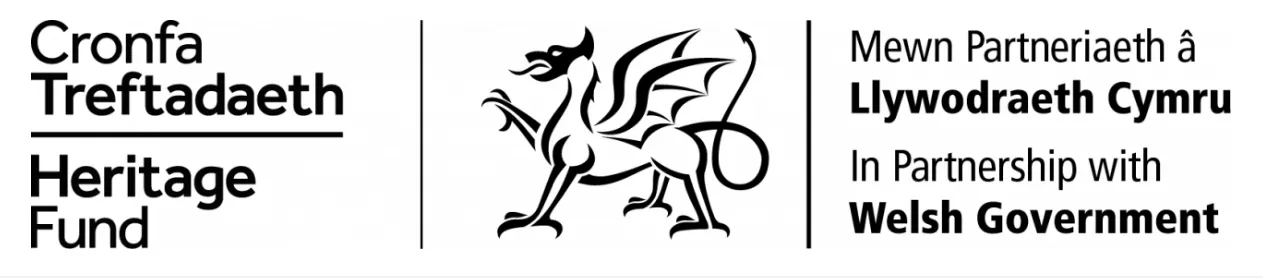 Partnership logo for the Heritage Fund and Welsh Government
