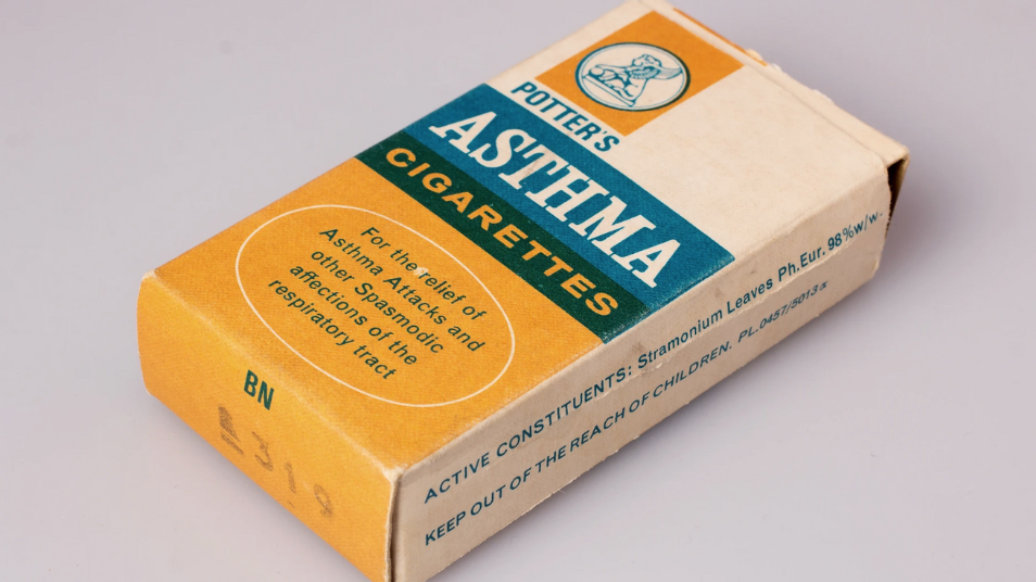 Photograph of asthma cigarettes