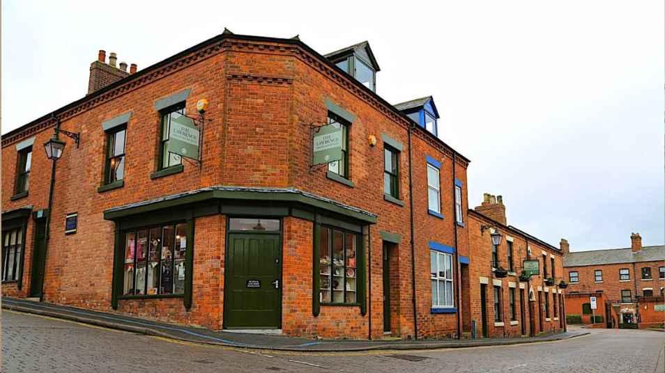 Photograph of a red brick building
